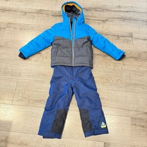 Kids Blue and Gray Winter Matching Set